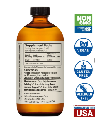 Sovereign Silver Bio-Active Silver Hydrosol