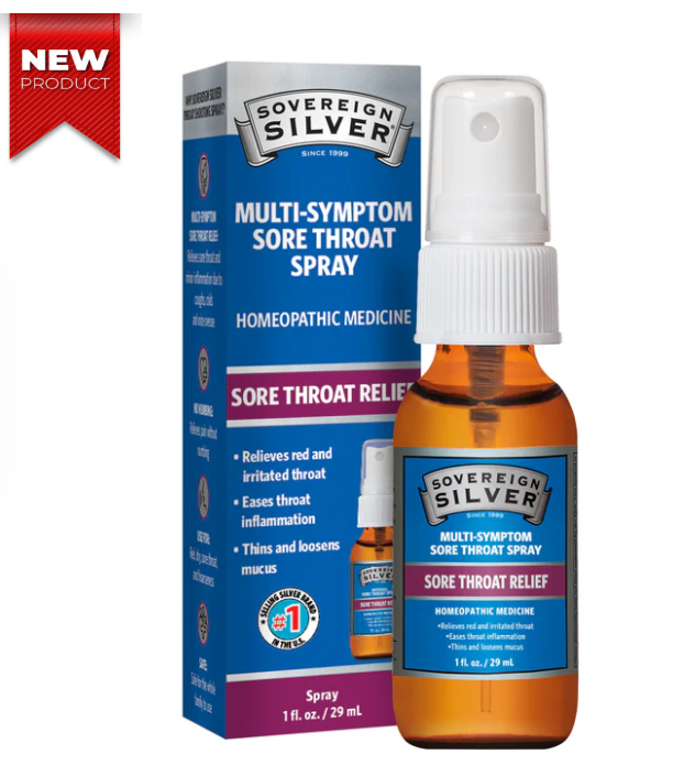 Sovereign Silver Multi-Symptom Sore Throat Spray