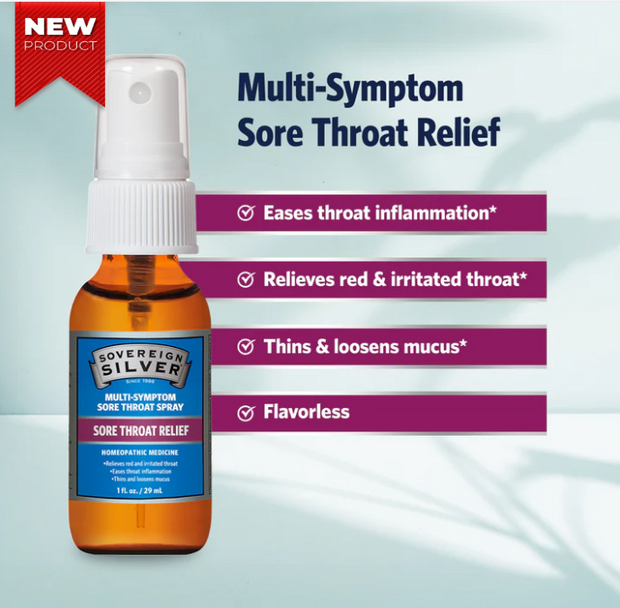 Sovereign Silver Multi-Symptom Sore Throat Spray